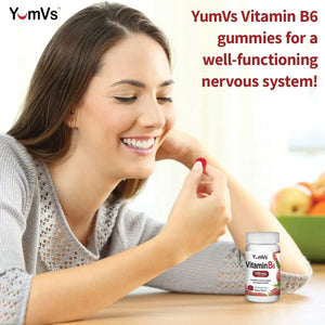 YUM-V'S - YUM-V'S Vitamin B6 Gummies 100Mg. 60 Gomitas 2 Pack - The Red Vitamin MX - Suplementos Alimenticios - {{ shop.shopifyCountryName }}