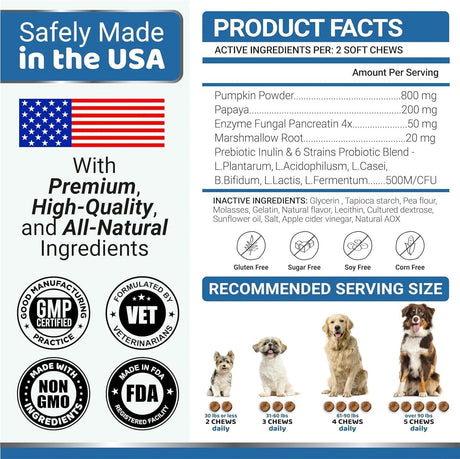 YUMA'S - YUMA'S Probiotics for Dogs and Digestive Enzymes 170 Masticables 2 Pack - The Red Vitamin MX - Probióticos Para Perros - {{ shop.shopifyCountryName }}