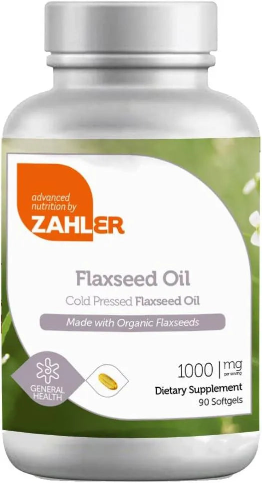 ZAHLER - Zahler Flaxseed Oil 1000Mg. 90 Capsulas Blandas - The Red Vitamin MX - Suplementos Alimenticios - {{ shop.shopifyCountryName }}