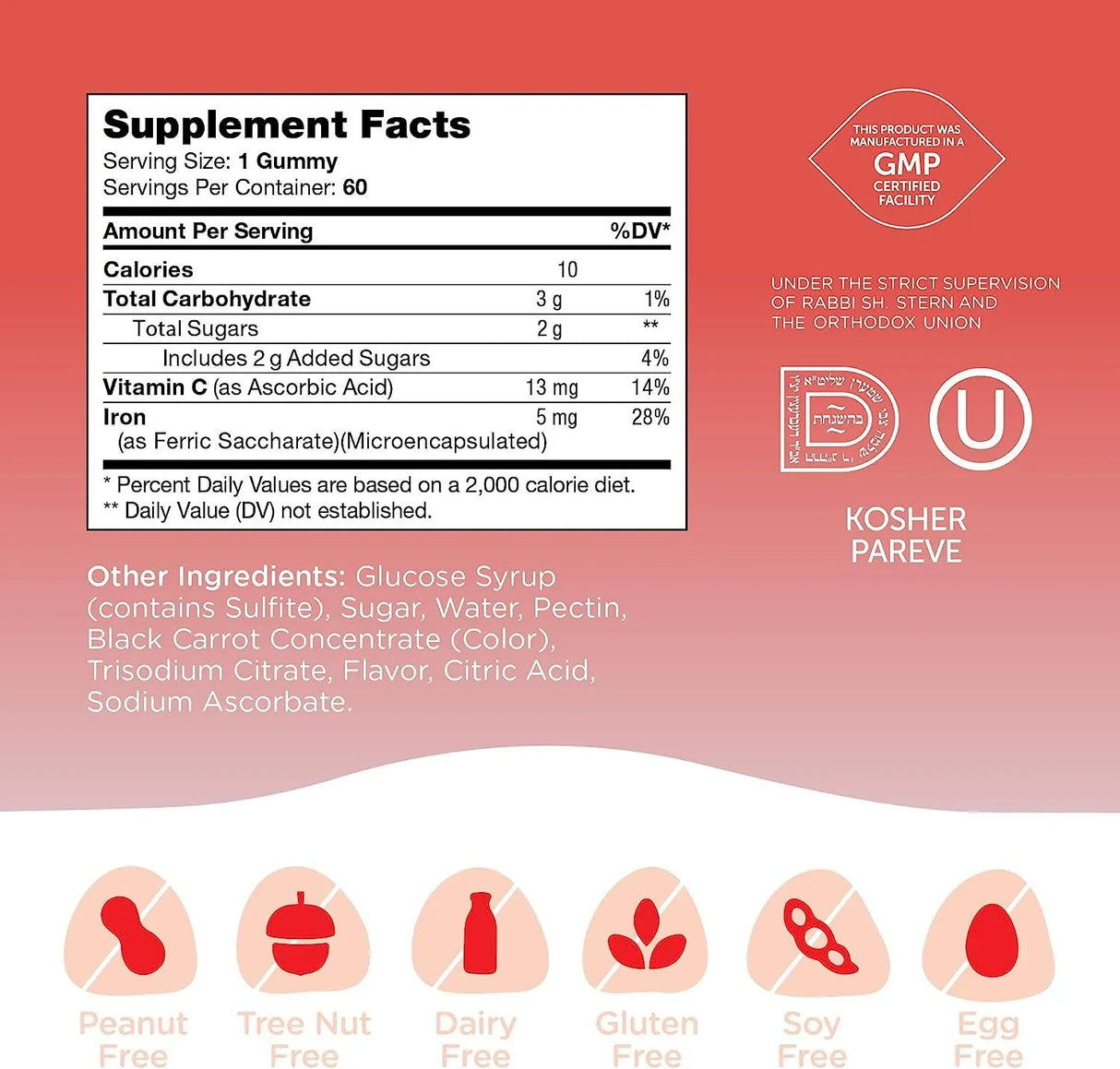 ZAHLER - Zahler Iron Gummies with Vitamin C 60 gomitas - The Red Vitamin MX - Suplementos Alimenticios - {{ shop.shopifyCountryName }}