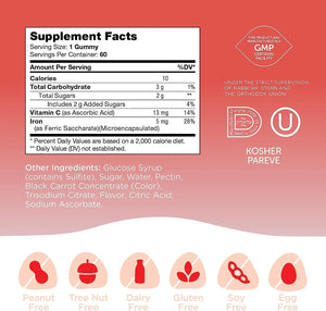 ZAHLER - Zahler Iron Gummies with Vitamin C 60 gomitas - The Red Vitamin MX - Suplementos Alimenticios - {{ shop.shopifyCountryName }}