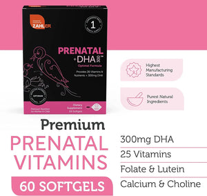 ZAHLER - Zahler Prenatal Vitamin with DHA & Folate 60 Capsulas Blandas - The Red Vitamin MX - Suplementos Alimenticios - {{ shop.shopifyCountryName }}