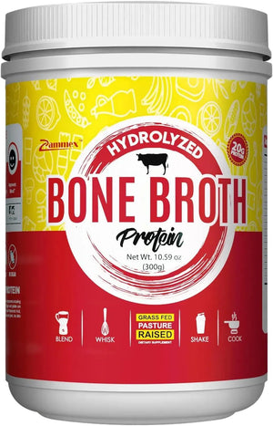ZAMMEX - Zammex 100% Grass-Fed Beef Bone Broth Protein Powder 300Gr. - The Red Vitamin MX - Suplementos Alimenticios - {{ shop.shopifyCountryName }}