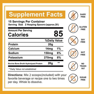 ZAMMEX - Zammex 100% Grass-Fed Beef Bone Broth Protein Powder 300Gr. - The Red Vitamin MX - Suplementos Alimenticios - {{ shop.shopifyCountryName }}