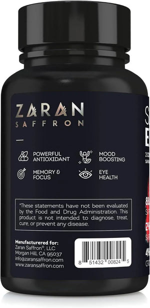 ZARAN - Zaran Saffron Extract 88.5Mg. 60 Capsulas - The Red Vitamin MX - Suplementos Alimenticios - {{ shop.shopifyCountryName }}