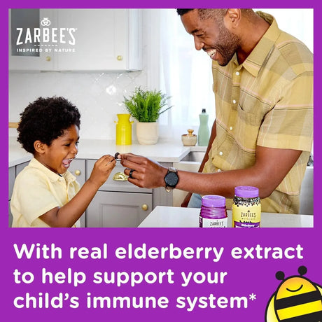 ZARBEE'S NATURALS - Zarbee's Elderberry Gummies for Kids with Vitamin C 42 Gomitas - The Red Vitamin MX - Suplementos Alimenticios - {{ shop.shopifyCountryName }}