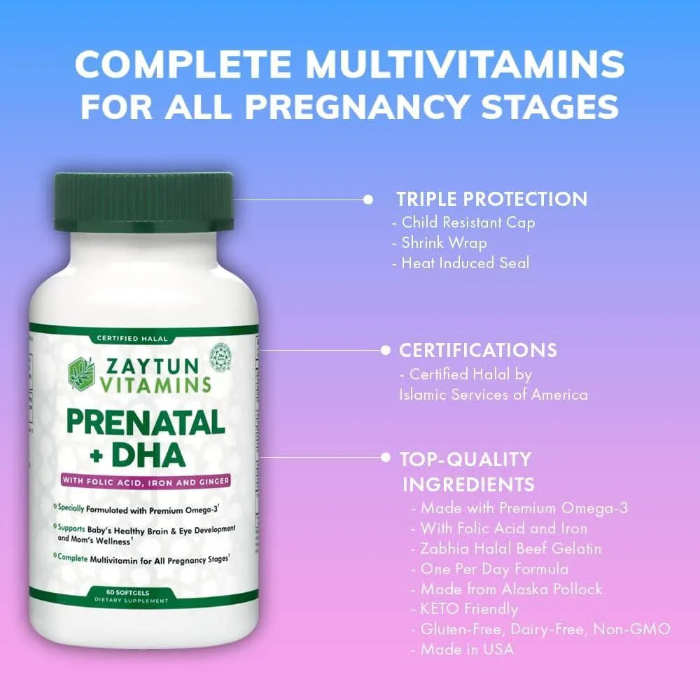 ZAYTUN - Zaytun Vitamins Halal Prenatal Vitamins 60 Capsulas Blandas - The Red Vitamin MX - Suplementos Alimenticios - {{ shop.shopifyCountryName }}