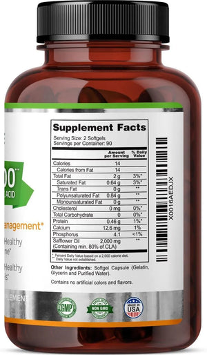 ZAZZEE NATURALS - Zazzee CLA 2000Mg. 180 Capsulas Blandas - The Red Vitamin MX - Suplementos Alimenticios - {{ shop.shopifyCountryName }}