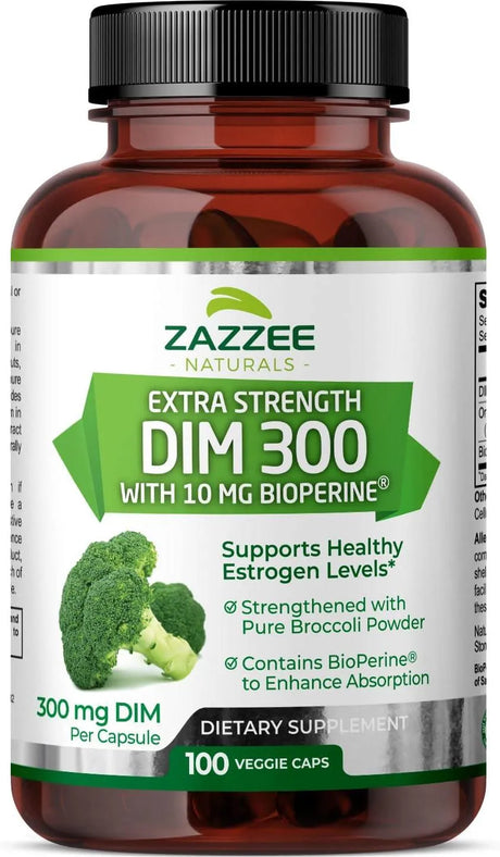 ZAZZEE NATURALS - Zazzee Extra Strength DIM 300 100 Capsulas - The Red Vitamin MX - Suplementos Alimenticios - {{ shop.shopifyCountryName }}