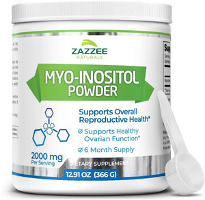 ZAZZEE NATURALS - Zazzee Naturals Myo-Inositol Powder 12.91Oz. - The Red Vitamin MX - Suplementos Alimenticios - {{ shop.shopifyCountryName }}