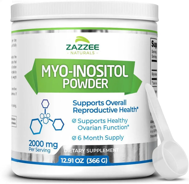 ZAZZEE NATURALS - Zazzee Naturals Myo-Inositol Powder 12.91Oz. - The Red Vitamin MX - Suplementos Alimenticios - {{ shop.shopifyCountryName }}