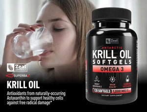 ZEAL NATURALS - Zeal Naturals Antarctic Krill Oil 1000Mg. 120 Capsulas Blandas - The Red Vitamin MX - Suplementos Alimenticios - {{ shop.shopifyCountryName }}