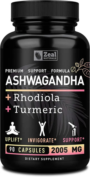 ZEAL NATURALS - Zeal Naturals Ashwagandha Complex 90 Capsulas - The Red Vitamin MX - Suplementos Alimenticios - {{ shop.shopifyCountryName }}