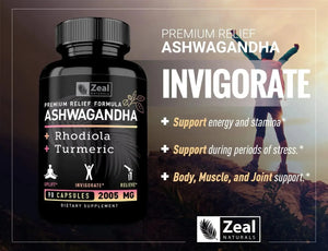 ZEAL NATURALS - Zeal Naturals Ashwagandha Complex 90 Capsulas - The Red Vitamin MX - Suplementos Alimenticios - {{ shop.shopifyCountryName }}