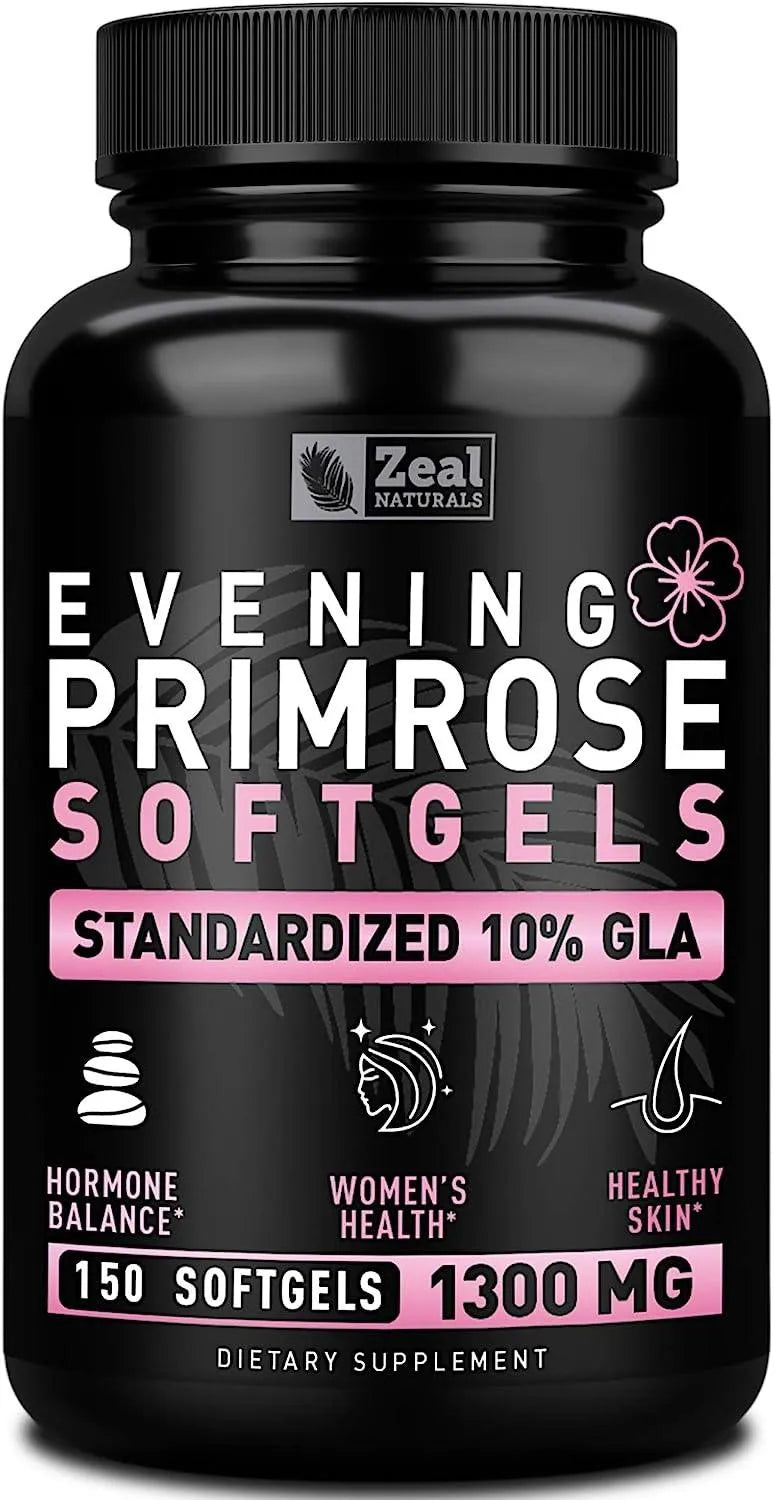 ZEAL NATURALS - Zeal Naturals Evening Primrose Oil Capsules 1300Mg. 150 Capsulas Blandas - The Red Vitamin MX - Suplementos Alimenticios - {{ shop.shopifyCountryName }}