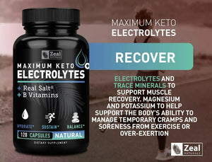 ZEAL NATURALS - Zeal Naturals Keto Electrolyte 120 Capsulas - The Red Vitamin MX - Suplementos Alimenticios - {{ shop.shopifyCountryName }}