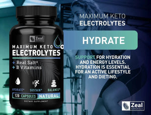 ZEAL NATURALS - Zeal Naturals Keto Electrolyte 120 Capsulas - The Red Vitamin MX - Suplementos Alimenticios - {{ shop.shopifyCountryName }}