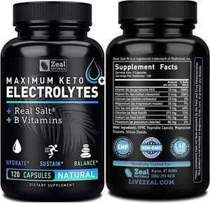 ZEAL NATURALS - Zeal Naturals Keto Electrolyte 120 Capsulas - The Red Vitamin MX - Suplementos Alimenticios - {{ shop.shopifyCountryName }}