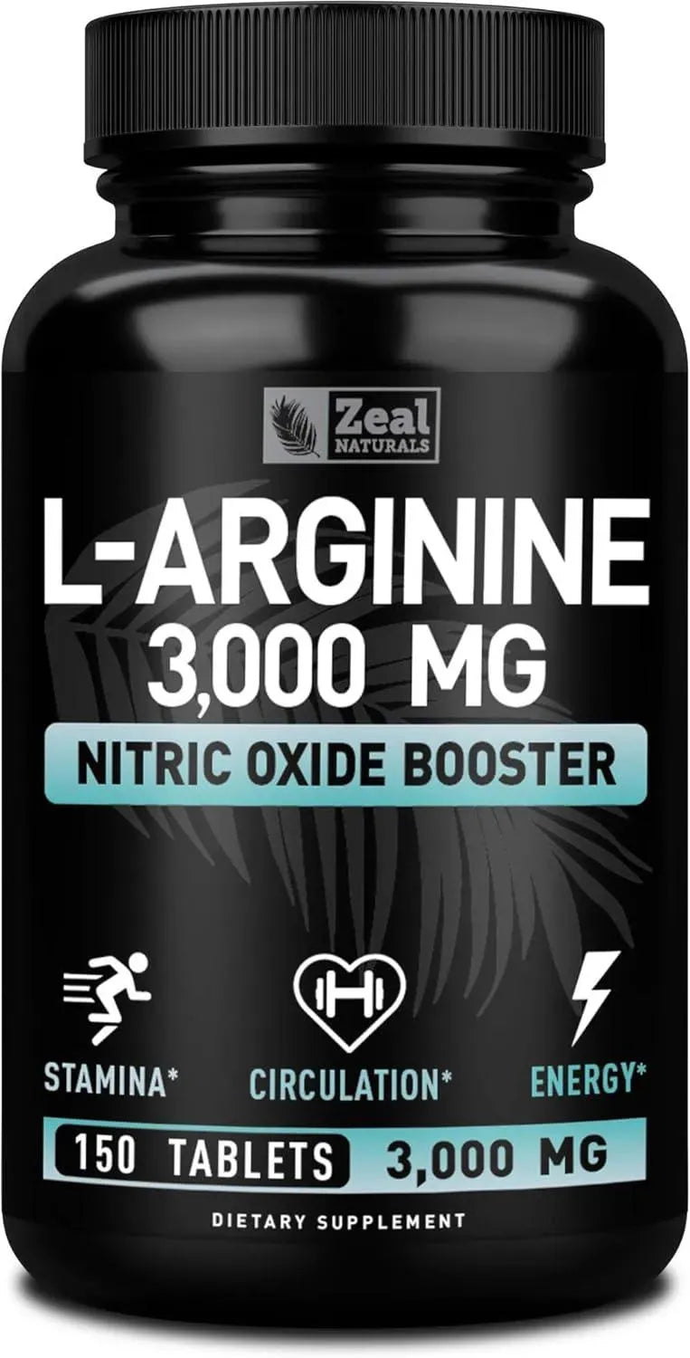 ZEAL NATURALS - Zeal Naturals L Arginine 3000Mg. 150 Tabletas - The Red Vitamin MX - Suplementos Alimenticios - {{ shop.shopifyCountryName }}