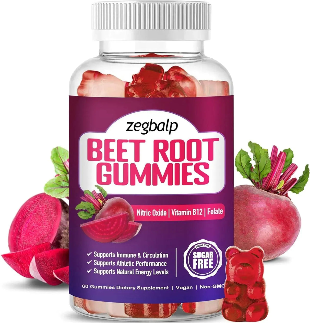 ZEGBALP - ZEGBALP Beet Root Gummies 1200Mg. 60 Gomitas - The Red Vitamin MX - Suplementos Alimenticios - {{ shop.shopifyCountryName }}