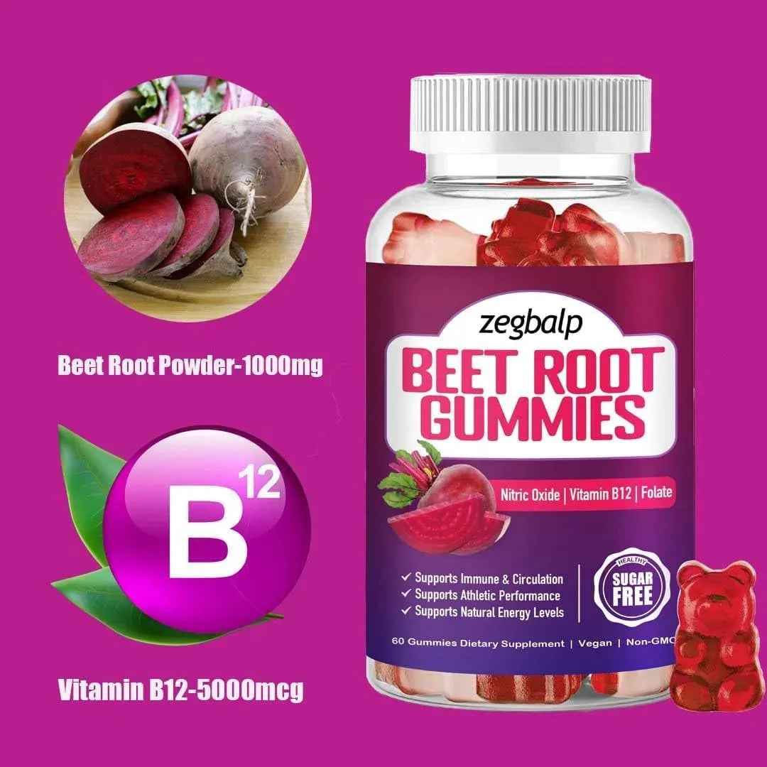 ZEGBALP - ZEGBALP Beet Root Gummies 1200Mg. 60 Gomitas - The Red Vitamin MX - Suplementos Alimenticios - {{ shop.shopifyCountryName }}