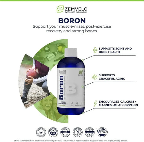ZEMVELO - Zemvelo Boron Liquid 240Ml. - The Red Vitamin MX - Suplementos Alimenticios - {{ shop.shopifyCountryName }}