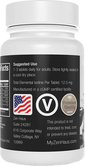 ZEN HAUS - Zen Haus Iodine Supplement 12.5Mg. with Selenium 200 Tabletas - The Red Vitamin MX - Suplementos Alimenticios - {{ shop.shopifyCountryName }}