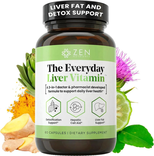 ZEN NUTRIENTS - Zen Nutrients The Everyday Liver Vitamin 60 Capsulas - The Red Vitamin MX - Suplementos Alimenticios - {{ shop.shopifyCountryName }}