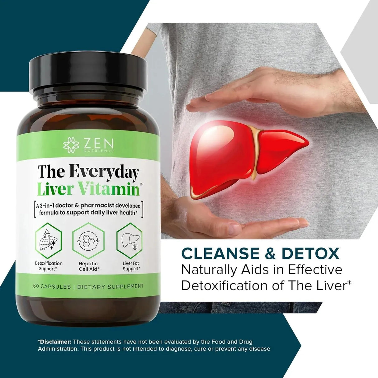 ZEN NUTRIENTS - Zen Nutrients The Everyday Liver Vitamin 60 Capsulas - The Red Vitamin MX - Suplementos Alimenticios - {{ shop.shopifyCountryName }}