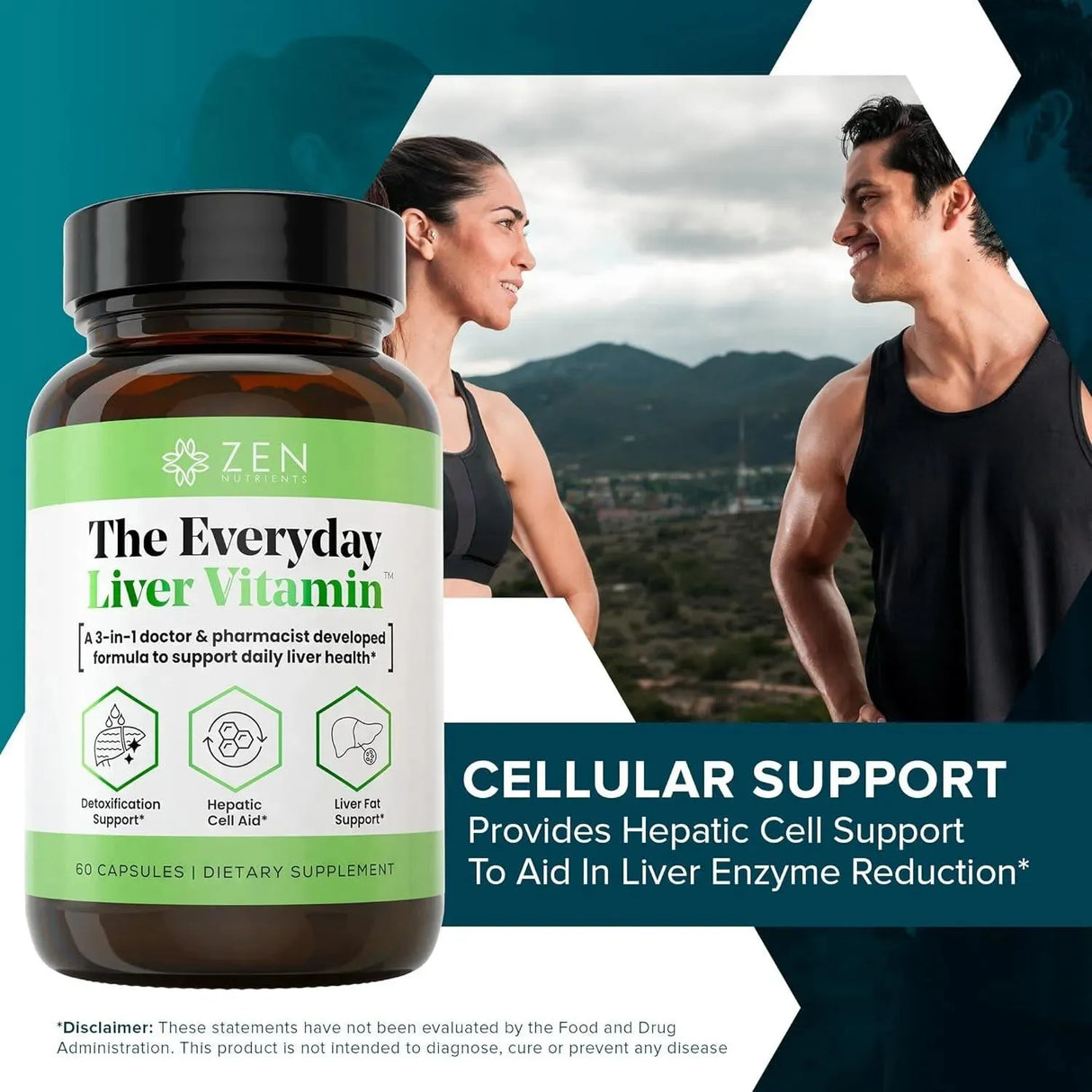 ZEN NUTRIENTS - Zen Nutrients The Everyday Liver Vitamin 60 Capsulas - The Red Vitamin MX - Suplementos Alimenticios - {{ shop.shopifyCountryName }}