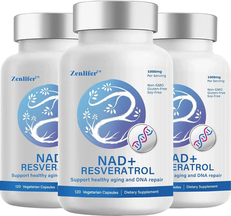 ZENLIFER - Zenlifer NAD+ 1000Mg. Resveratrol Boosting Supplement - The Red Vitamin MX - Suplementos Alimenticios - {{ shop.shopifyCountryName }}