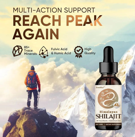 ZENLIFER - Zenlifer Shilajit Pure Himalayan Organic Shilajit Resin Liquid Drops Oil 60Ml. - The Red Vitamin MX - Suplementos Alimenticios - {{ shop.shopifyCountryName }}