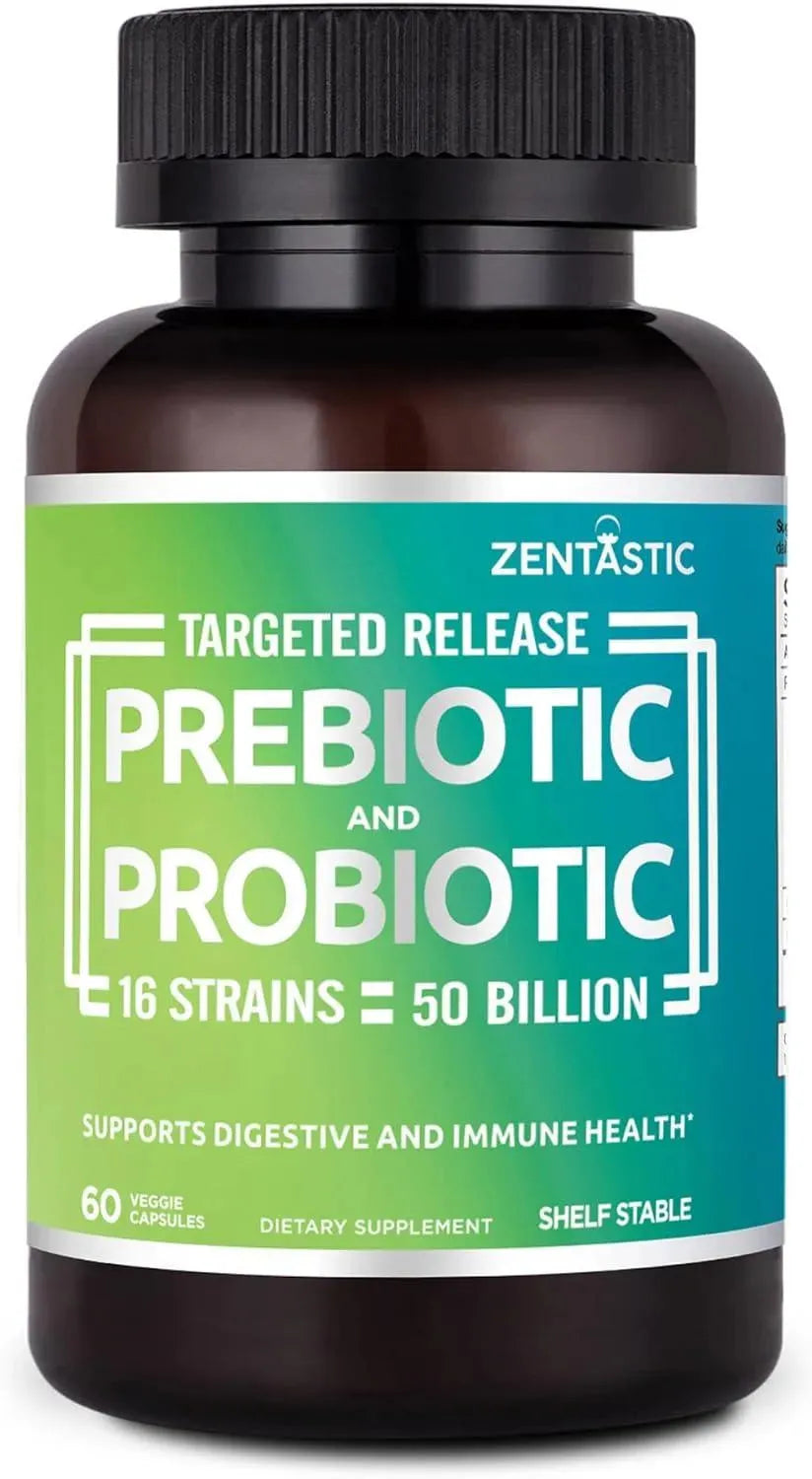 ZENTASTIC - Zentastic Probiotics & Prebiotics Supplement 60 Capsulas - The Red Vitamin MX - Suplementos Alimenticios - {{ shop.shopifyCountryName }}