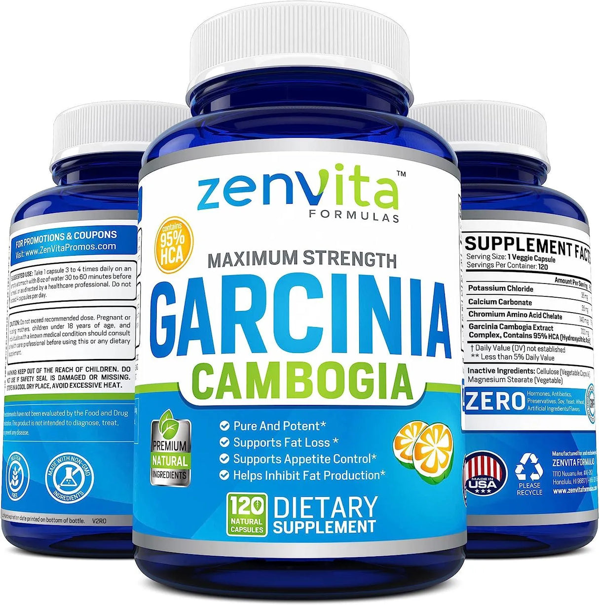 ZENVITA NATURALS - ZenVita Formulas Garcinia Cambogia Extract 2100Mg. 120 Capsulas - The Red Vitamin MX - Suplementos Alimenticios - {{ shop.shopifyCountryName }}