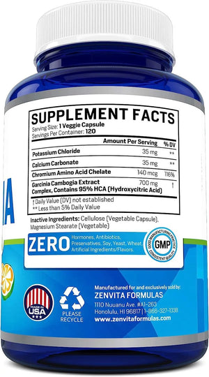 ZENVITA NATURALS - ZenVita Formulas Garcinia Cambogia Extract 2100Mg. 120 Capsulas - The Red Vitamin MX - Suplementos Alimenticios - {{ shop.shopifyCountryName }}