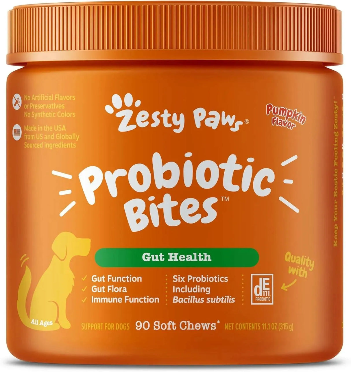 ZESTY PAWS - Zesty Paws Probiotic for Dogs Pumpkin Flavor 90 Masticables - The Red Vitamin MX - Probióticos Para Perros - {{ shop.shopifyCountryName }}