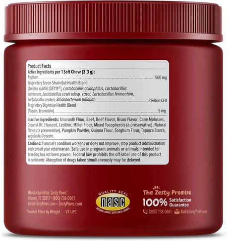 ZESTY PAWS - Zesty Paws Probiotics for Dogs Bison Flavor 90 Masticables - The Red Vitamin MX - Probióticos Para Perros - {{ shop.shopifyCountryName }}