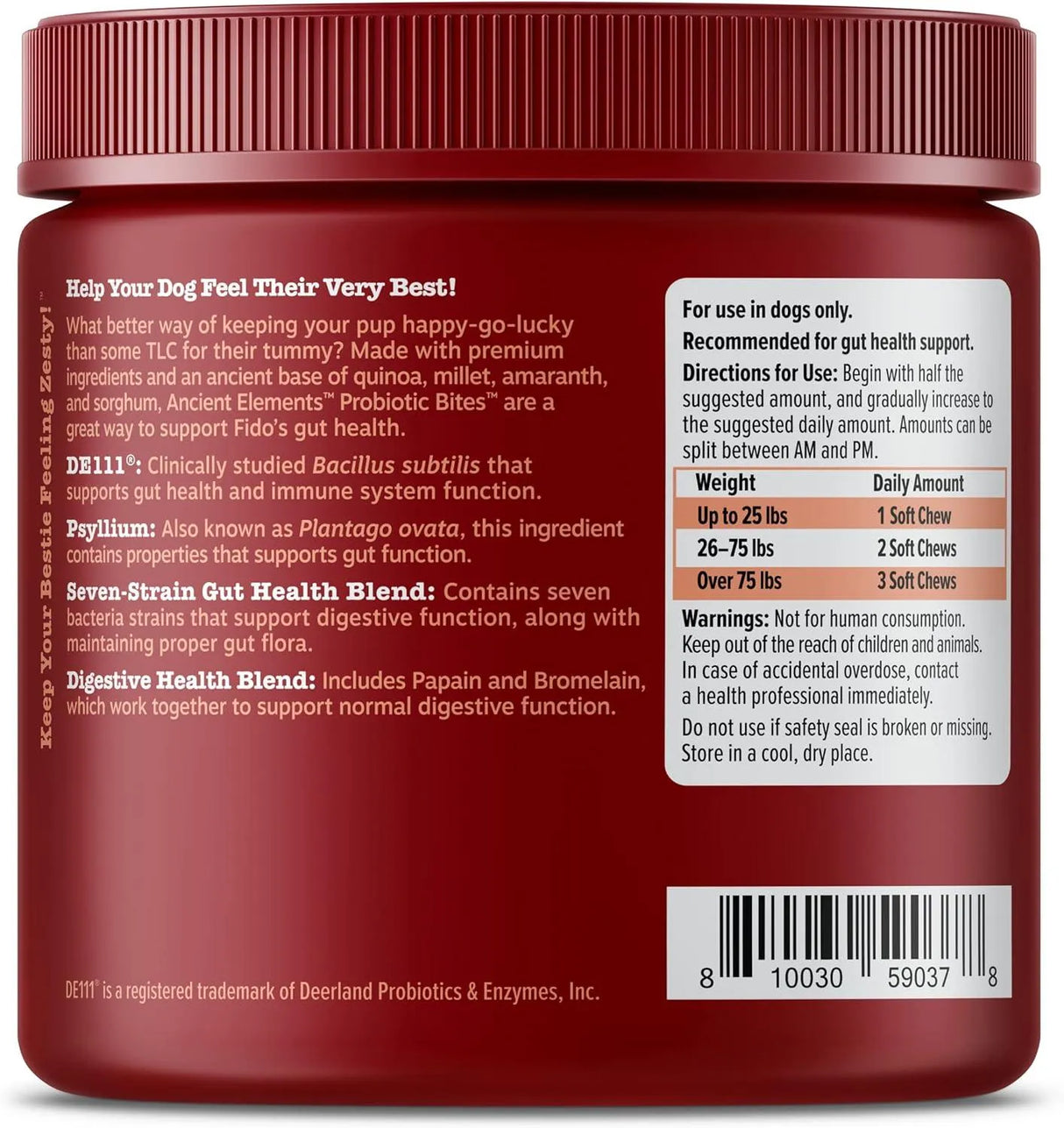 ZESTY PAWS - Zesty Paws Probiotics for Dogs Bison Flavor 90 Masticables - The Red Vitamin MX - Probióticos Para Perros - {{ shop.shopifyCountryName }}