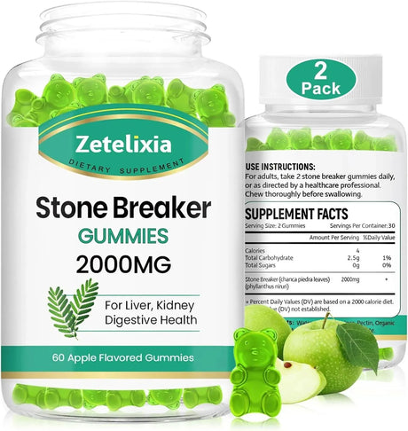 ZETELIXIA - Zetelixia Chanca Piedra Stone Breaker Gummies 60 Gomitas 2 Pack - The Red Vitamin MX - Suplementos Alimenticios - {{ shop.shopifyCountryName }}