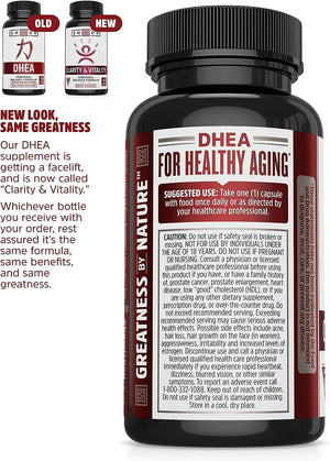 ZHOU - Zhou Clarity and Vitality DHEA 50Mg. 60 Capsulas - The Red Vitamin MX - Suplementos Alimenticios - {{ shop.shopifyCountryName }}