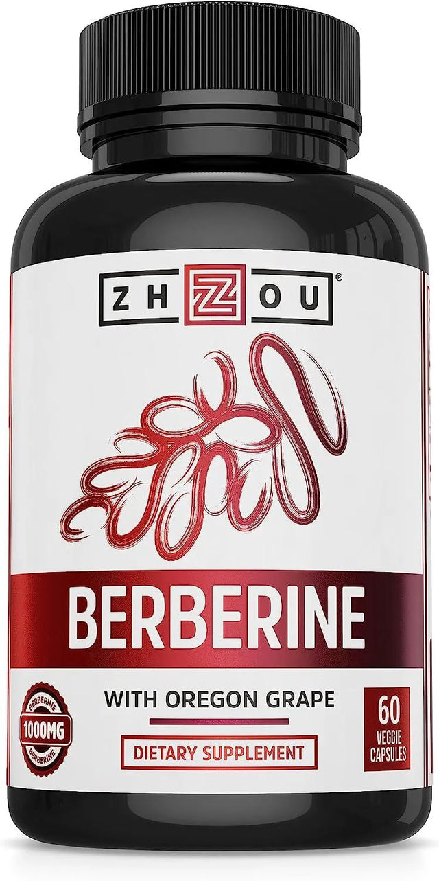 ZHOU - Zhou Nutrition Berberine Supplement 1000Mg. 60 Capsulas - The Red Vitamin MX - Suplementos Alimenticios - {{ shop.shopifyCountryName }}