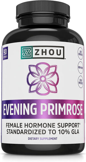 ZHOU - Zhou Nutrition Evening Primrose Oil Capsules 1300Mg. 90 Capsulas Blandas - The Red Vitamin MX - Suplementos Alimenticios - {{ shop.shopifyCountryName }}