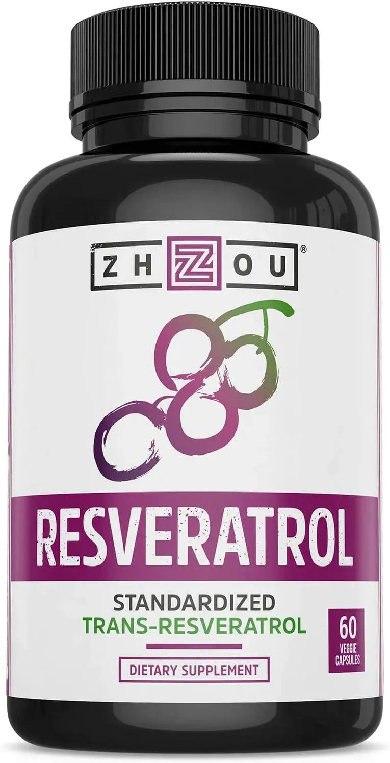 ZHOU - Zhou Resveratrol Supplement 60 Capsulas - The Red Vitamin MX - Suplementos Alimenticios - {{ shop.shopifyCountryName }}