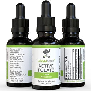 ZIGGY HEALTH - Ziggy Baby Active Folate Pure Liquid Extract 1 Fl.Oz. - The Red Vitamin MX - Suplementos Alimenticios - {{ shop.shopifyCountryName }}