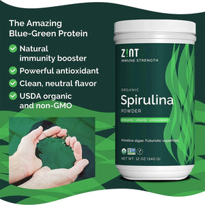 ZINT - Zint Spirulina Powder Organic 340Gr. - The Red Vitamin MX - Suplementos Alimenticios - {{ shop.shopifyCountryName }}