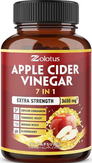 ZOLOTUS - Zolotus 7 in 1 Apple Cider Vinegar 90 Capsulas - The Red Vitamin MX - Suplementos Alimenticios - {{ shop.shopifyCountryName }}