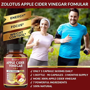 ZOLOTUS - Zolotus 7 in 1 Apple Cider Vinegar 90 Capsulas - The Red Vitamin MX - Suplementos Alimenticios - {{ shop.shopifyCountryName }}