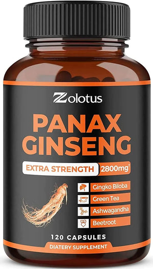 ZOLOTUS - Zolotus Korean Red Panax Ginseng, Ginkgo Biloba, 2800Mg. 120 Capsulas - The Red Vitamin MX - Suplementos Alimenticios - {{ shop.shopifyCountryName }}