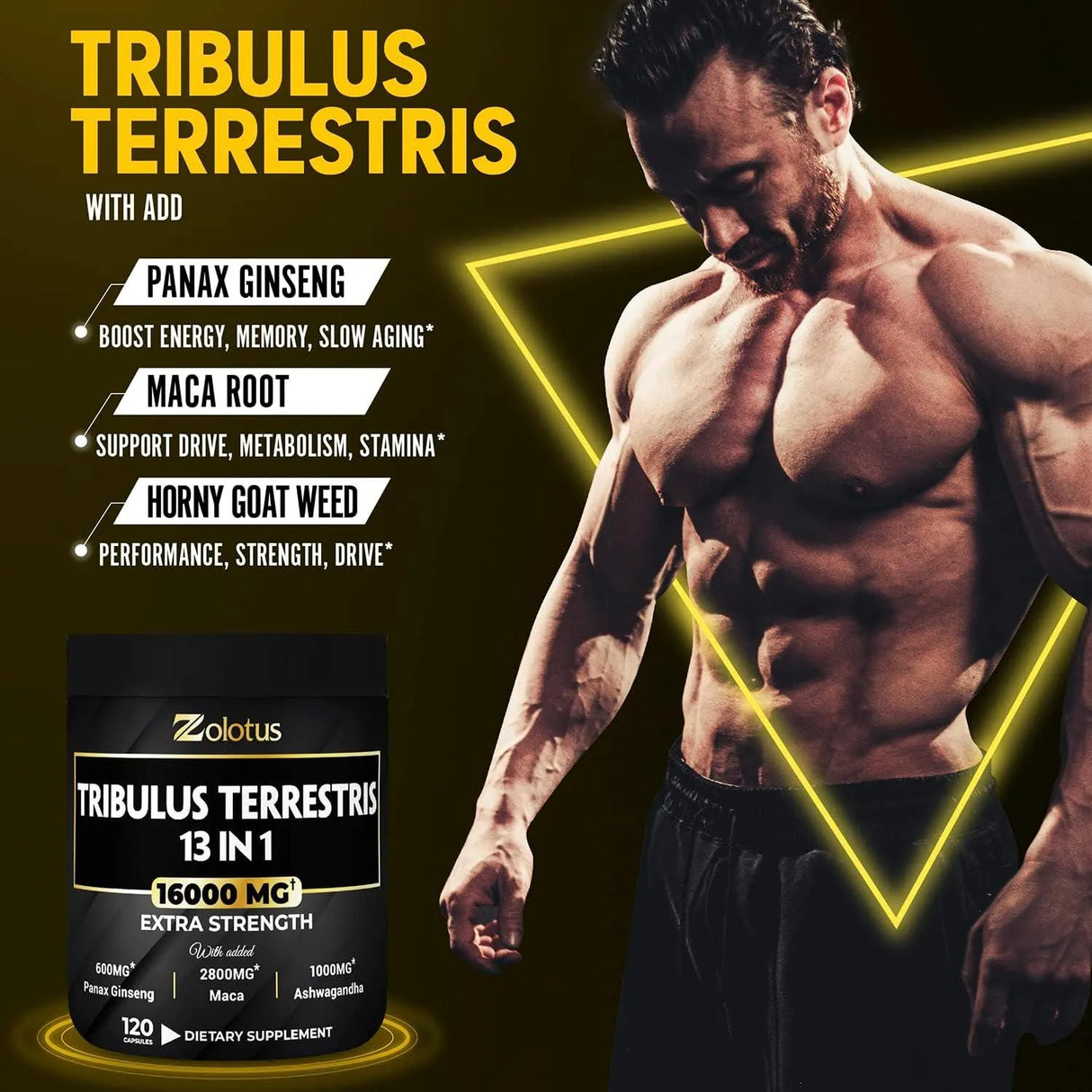 ZOLOTUS - Zolotus Tribulus Terrestris 13 In 1 16000Mg. 120 Capsulas - The Red Vitamin MX - Suplementos Alimenticios - {{ shop.shopifyCountryName }}