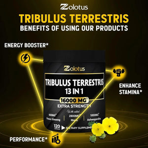 ZOLOTUS - Zolotus Tribulus Terrestris 13 In 1 16000Mg. 120 Capsulas - The Red Vitamin MX - Suplementos Alimenticios - {{ shop.shopifyCountryName }}